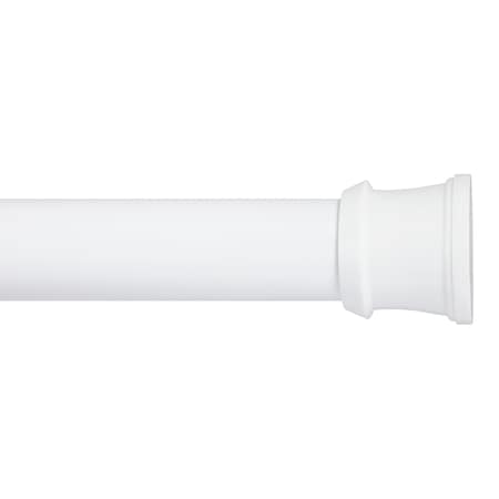 No Tools Stall Shower Curtain Rod, 24-40, White